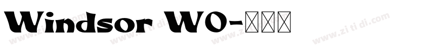 Windsor W0字体转换